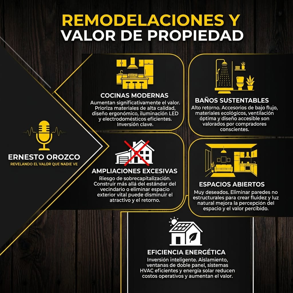 ¿Qué remodelaciones sí aumentan el valor de una propiedad y cuáles destruyen tu ROI?